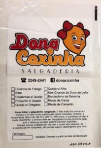 dona coxinha saco pebd